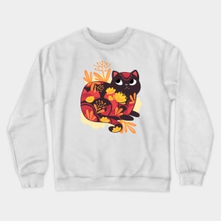 Flower Cat Crewneck Sweatshirt